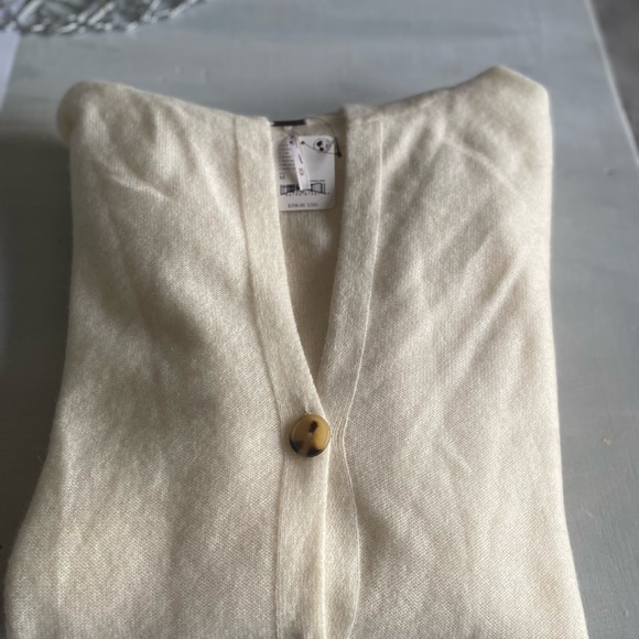 New Free People Swim Too Deep Cashmere Oversized Cardigan Sweater M - Picture 7 of 11